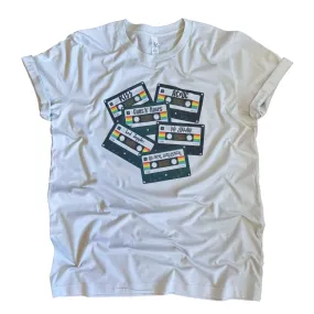 Rock Bands Cassette Tapes Tee