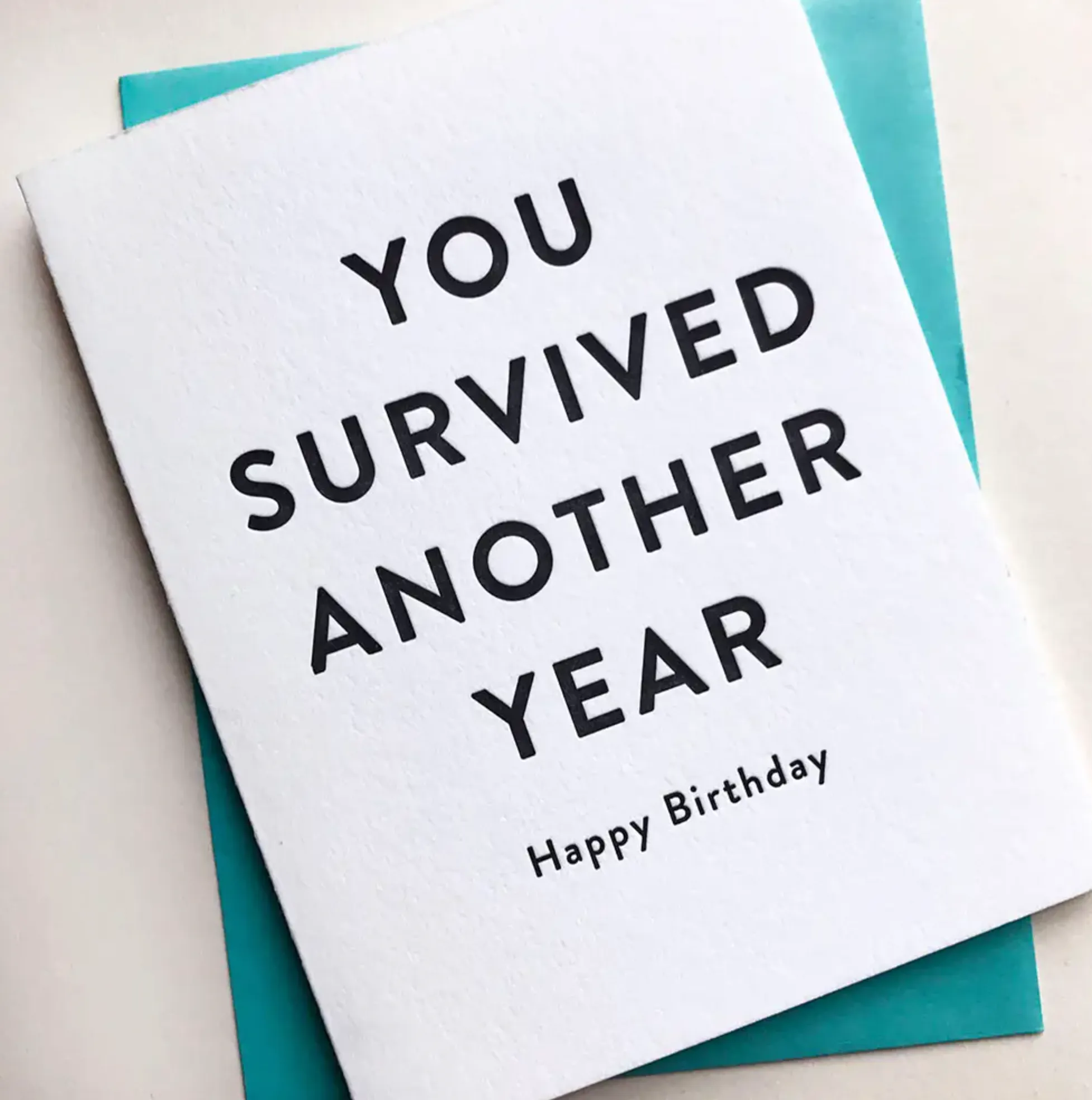 You Survived Another Year Birthday Card